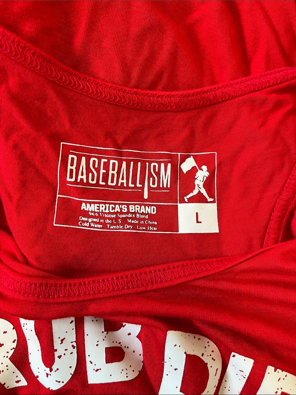Bold Red Racerback Tank Top - Picture 3 of 3
